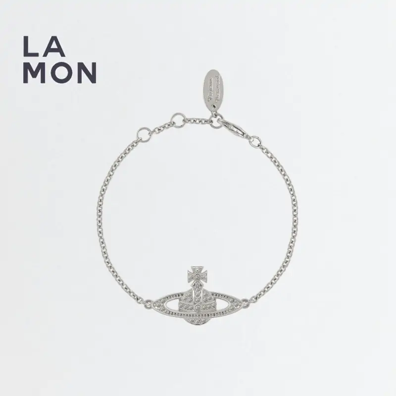vw mini bas relief chain bracelet platinum 1