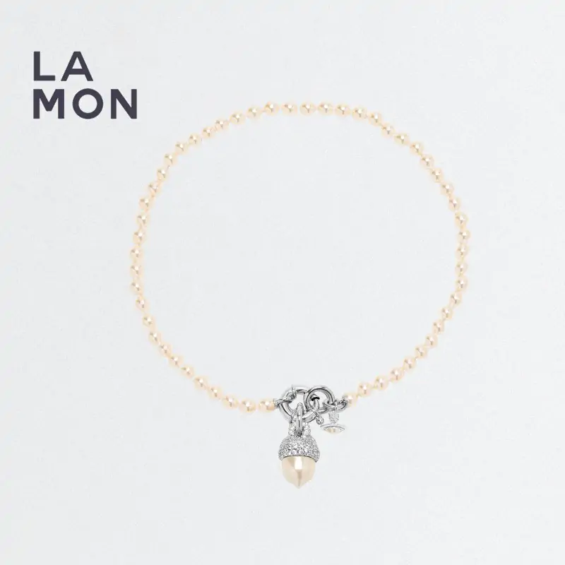 vw lucille pearl necklace platinum 1